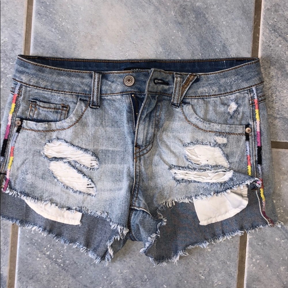Denim shorts